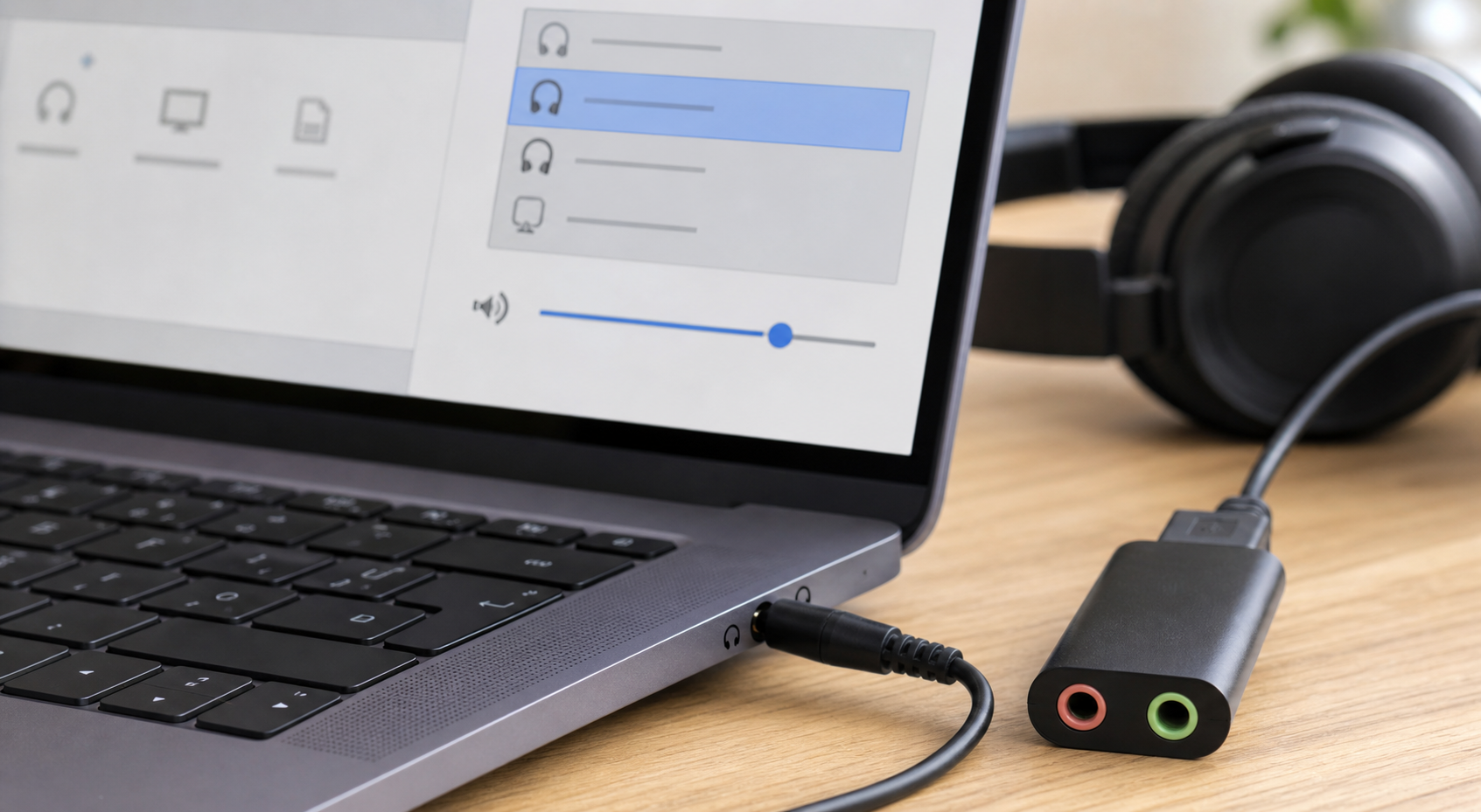 Audioausgabe und Kopfhöreranschluss am Laptop prüfen