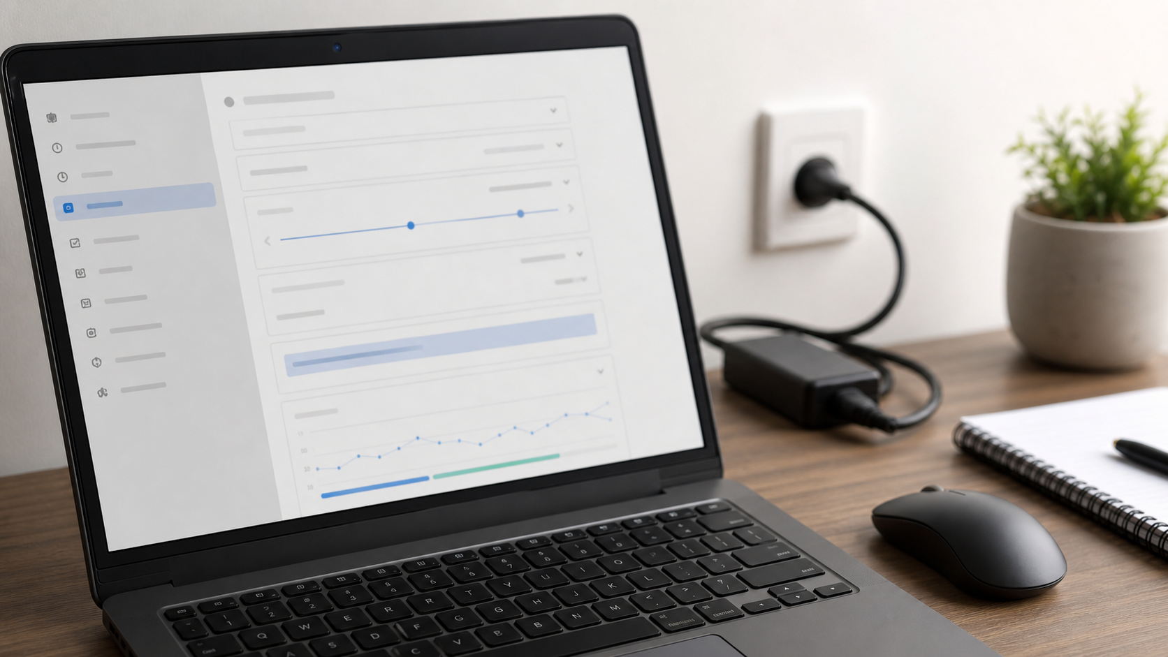 Energieeinstellungen am Laptop als Hinweis zur Fehlersuche beim Herunterfahren
