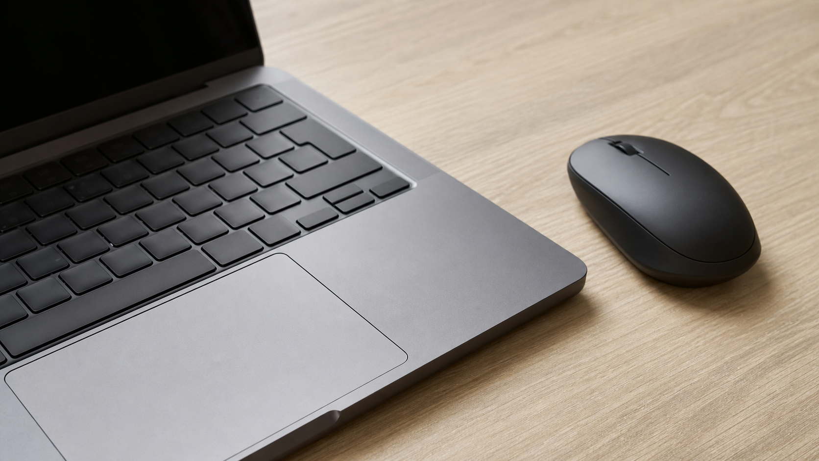 Laptop-Touchpad mit externer Maus als sichere Übergangslösung