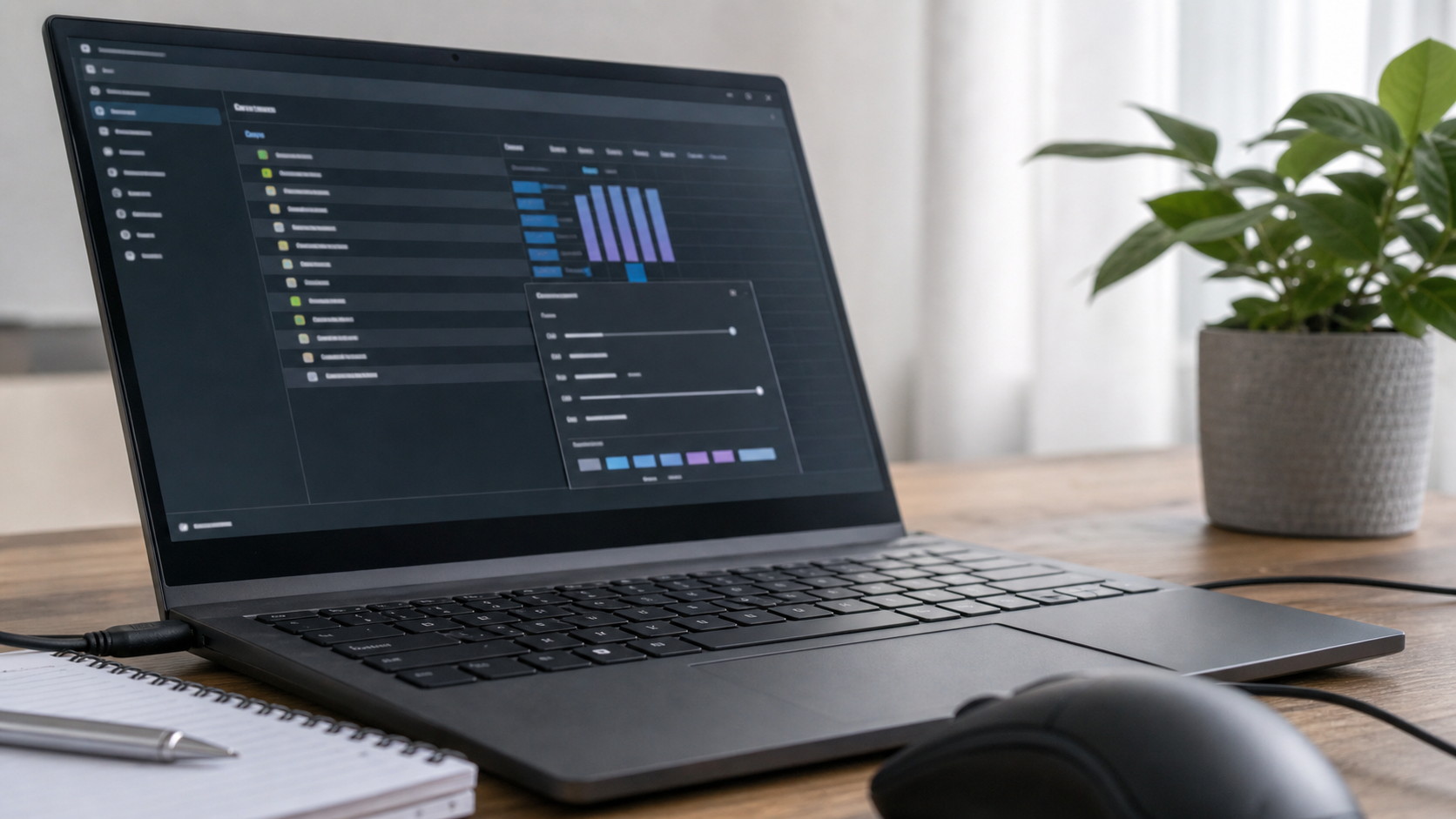 Laptop bei der Diagnose eines nicht startenden Programms