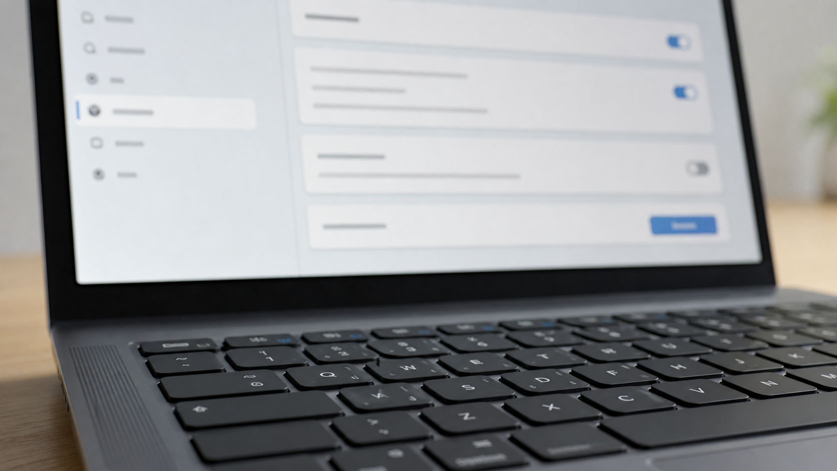 Spracheinstellungen für eine Tastatur am Laptop prüfen