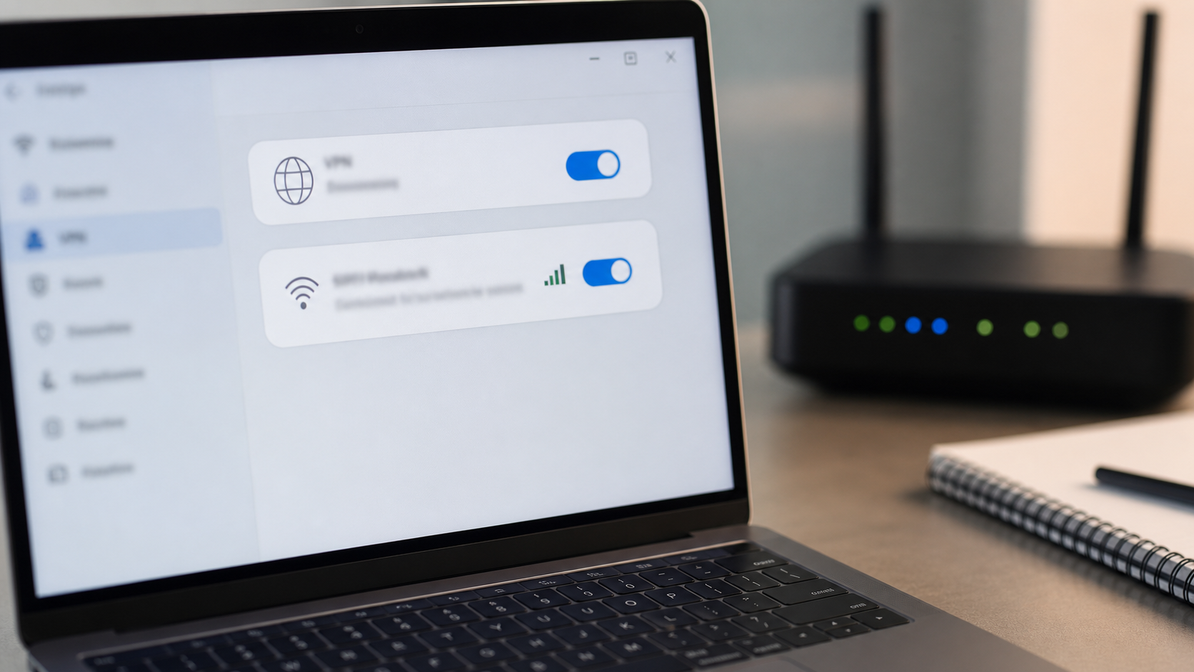 VPN- und Netzwerkeinstellungen am Laptop prüfen
