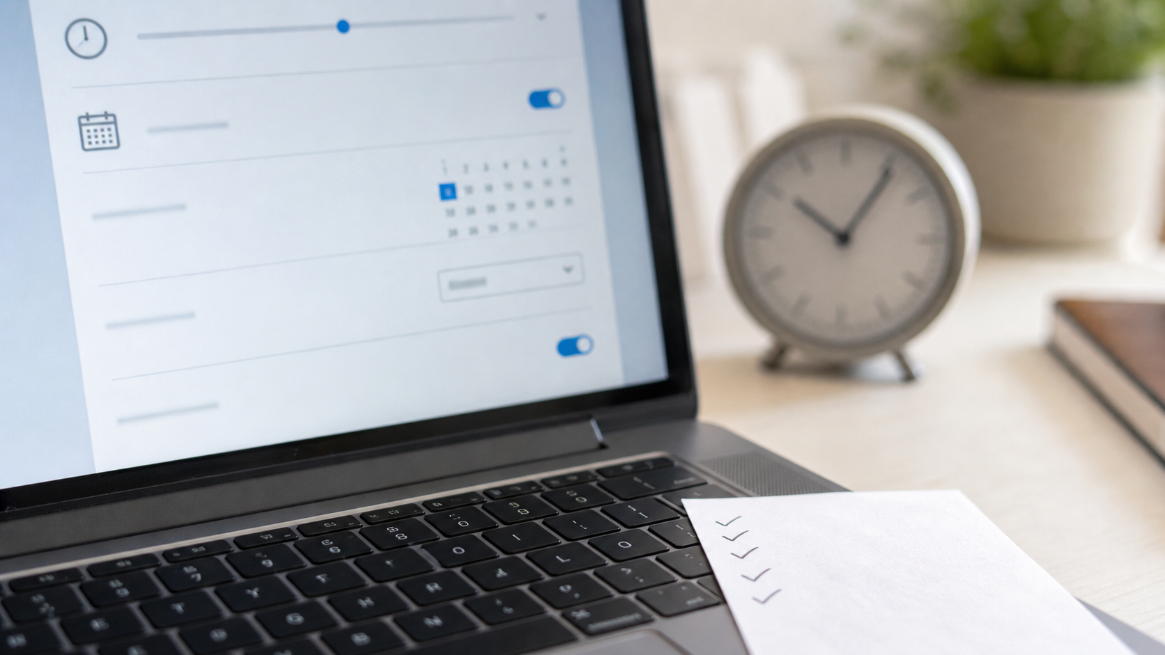 Datum und Uhrzeit am Laptop prüfen
